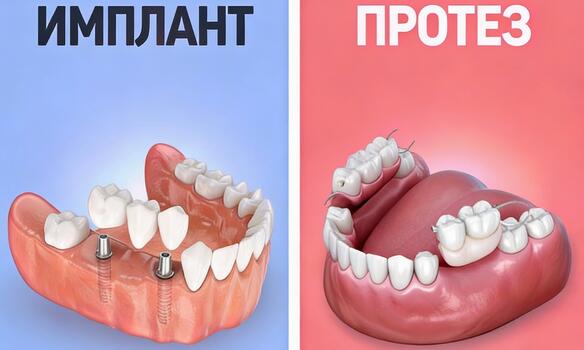 Преимущества имплантации перед съемными протезами